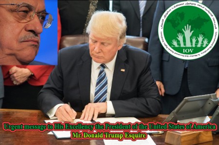 Mensaje urgente a Su Excelencia el Presidente de los Estados Unidos de América Donald Trump Esquire
